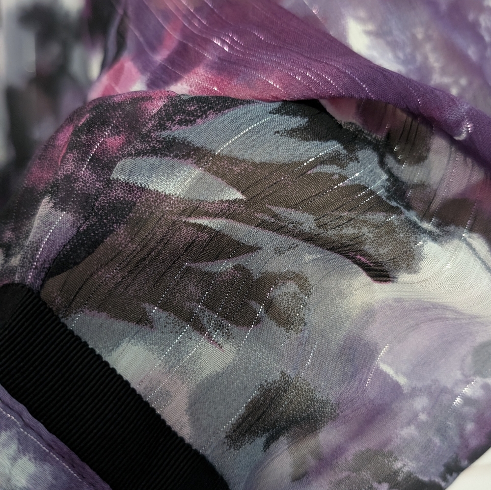 Denver Hayes Floral Chiffon Blouse - Purple and Pink 🩷 Size 2xl - Picture 7 of 7